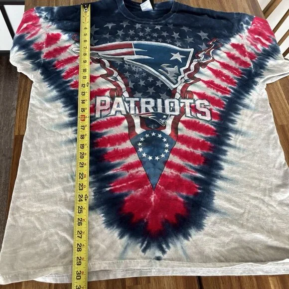 Vintage New England Patriots Tie-Dye T-Shirt Men’s 2XL XXL NFL Football Y2K - Picture 3 of 16